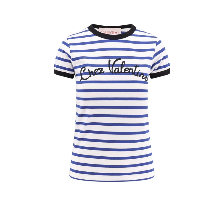 Valentino T-shirts and Polos Blue Cotone - Women