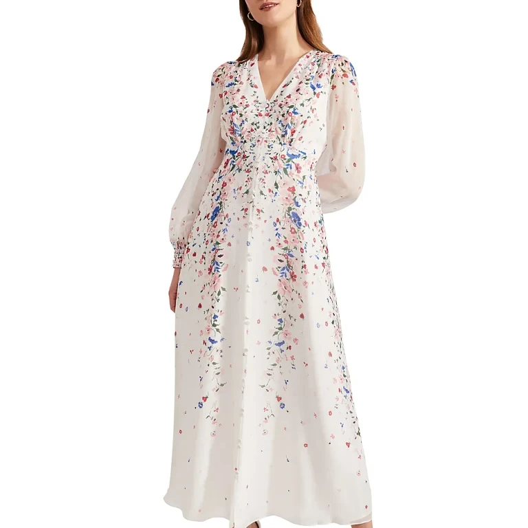 Hobbs London Asher Silk Maxi Dress