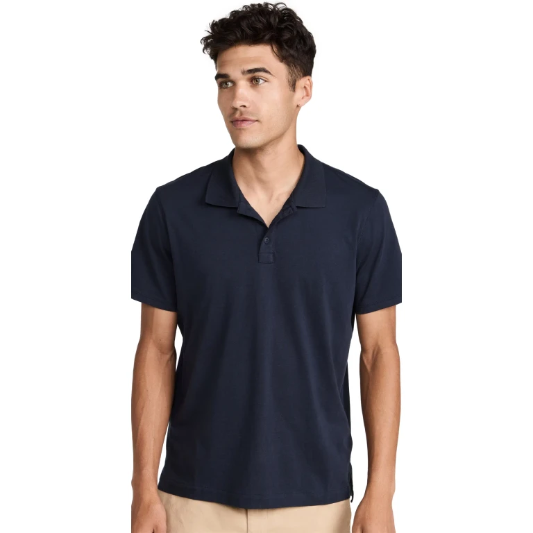 ATM Anthony Thomas Melillo Classic Jersey Polo White L