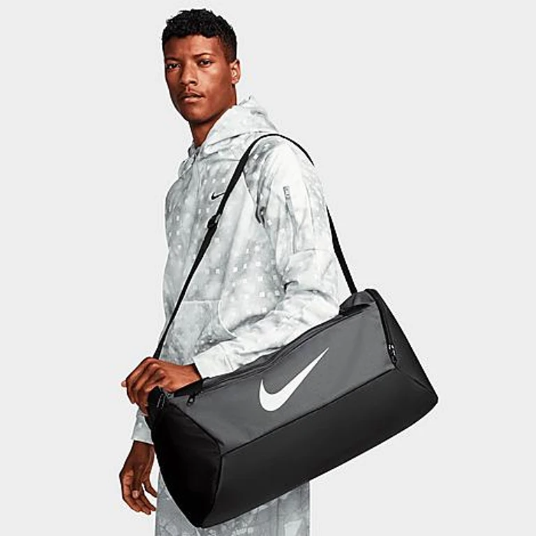 Nike Brasilia Training Duffel Bag (41L) in Iron Grey/Black/White