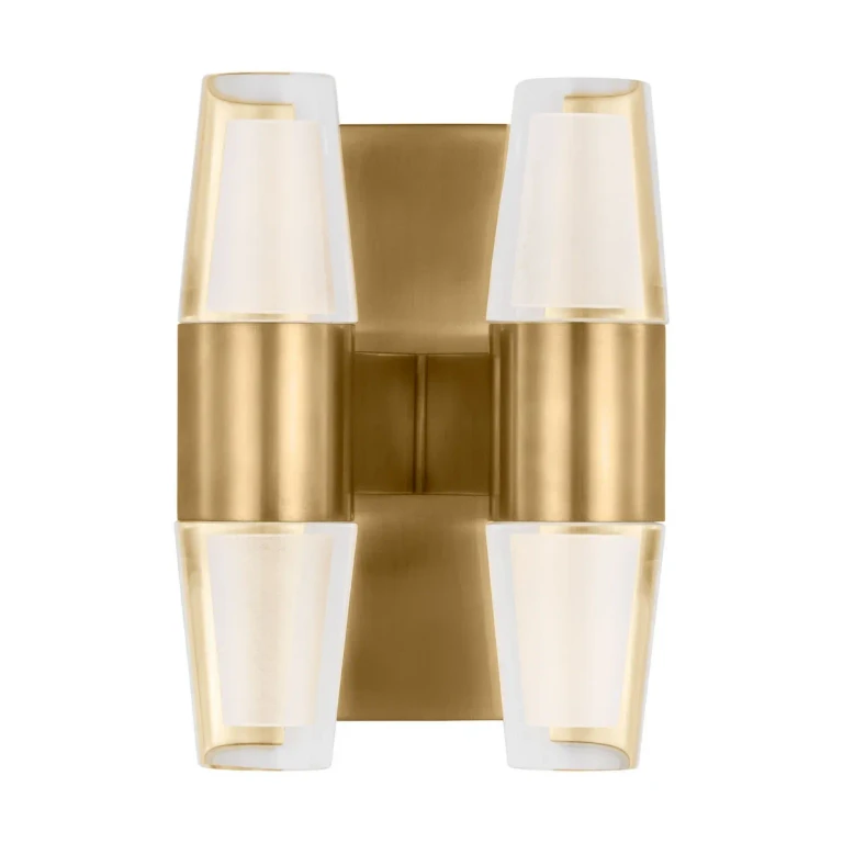 Natural Brass LED Wall Sconce from the Lassell Collection
