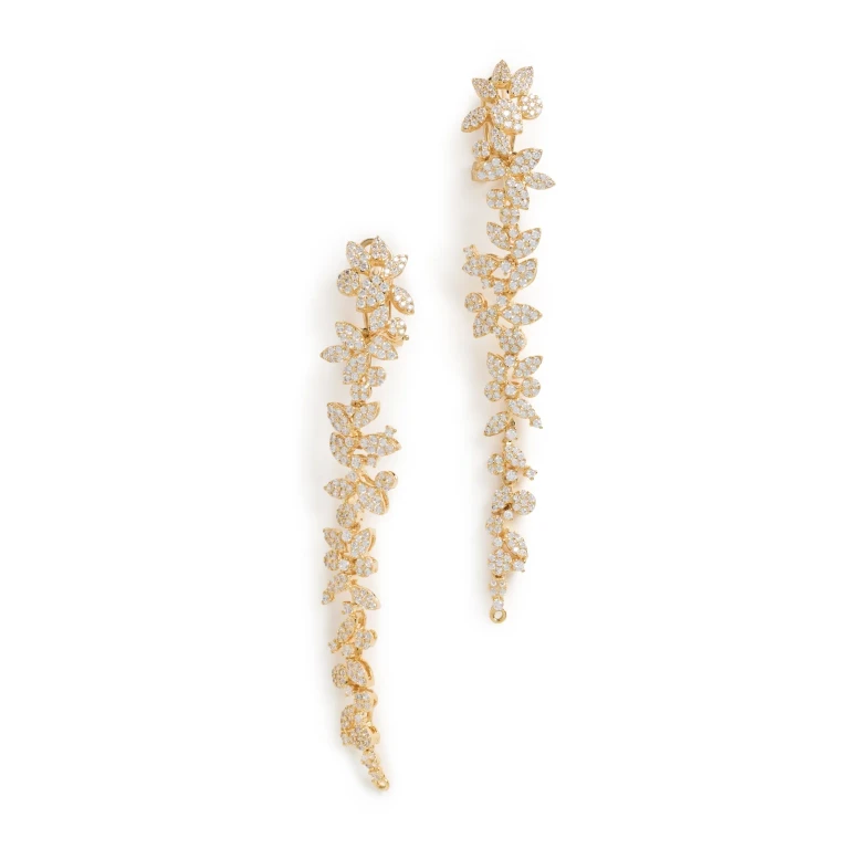 SHASHI Sierra Drop Earrings Gold One Size