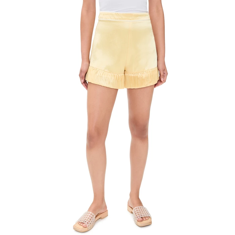 MAUDE CLUB Marsh Shorts Butter Yellow S