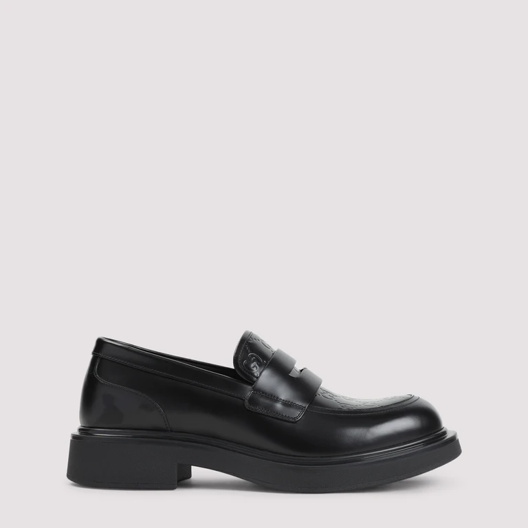 Gucci Enki Loafers Black Calf Leather - Men