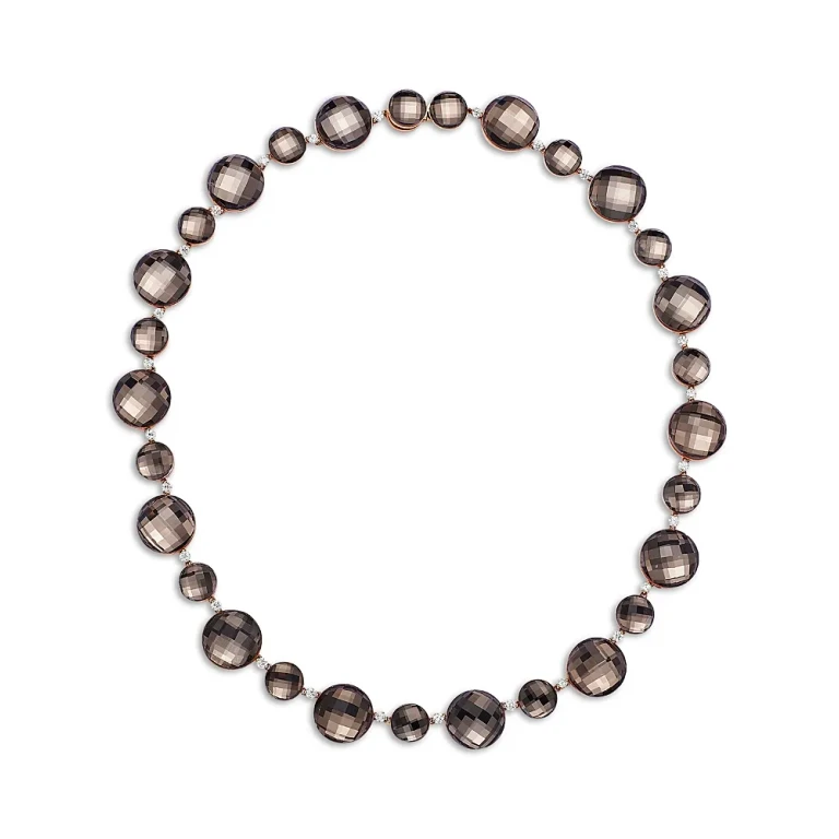 Roberto Coin 18K Rose Gold Cocktail Chrystal & Diamond Collar Necklace, 18