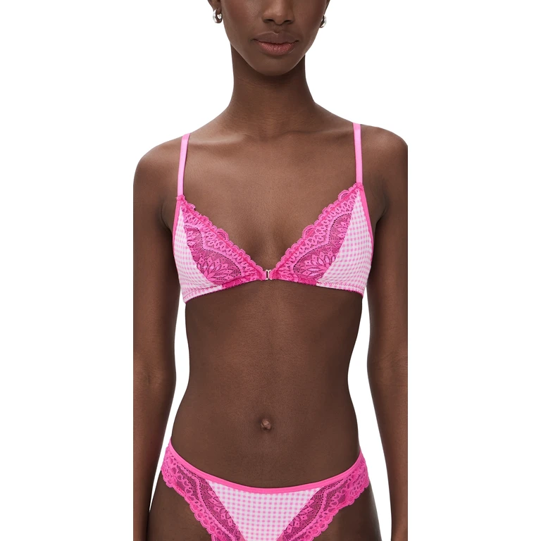 MUCCI Amara Bralette Strawberry Gingham XS