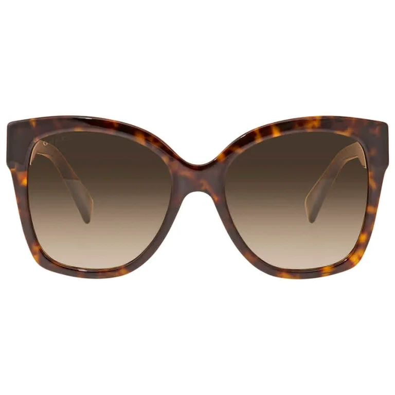 Gucci Brown Shaded Butterfly Ladies Sunglasses GG0459S 002 54