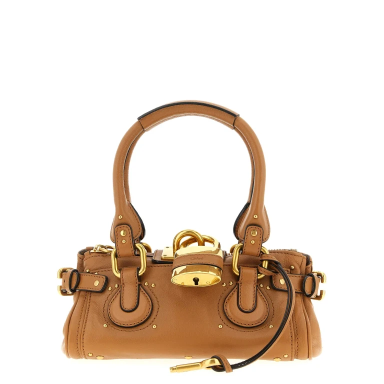 Chloé Brown Leather Paddington Top Handle Bag