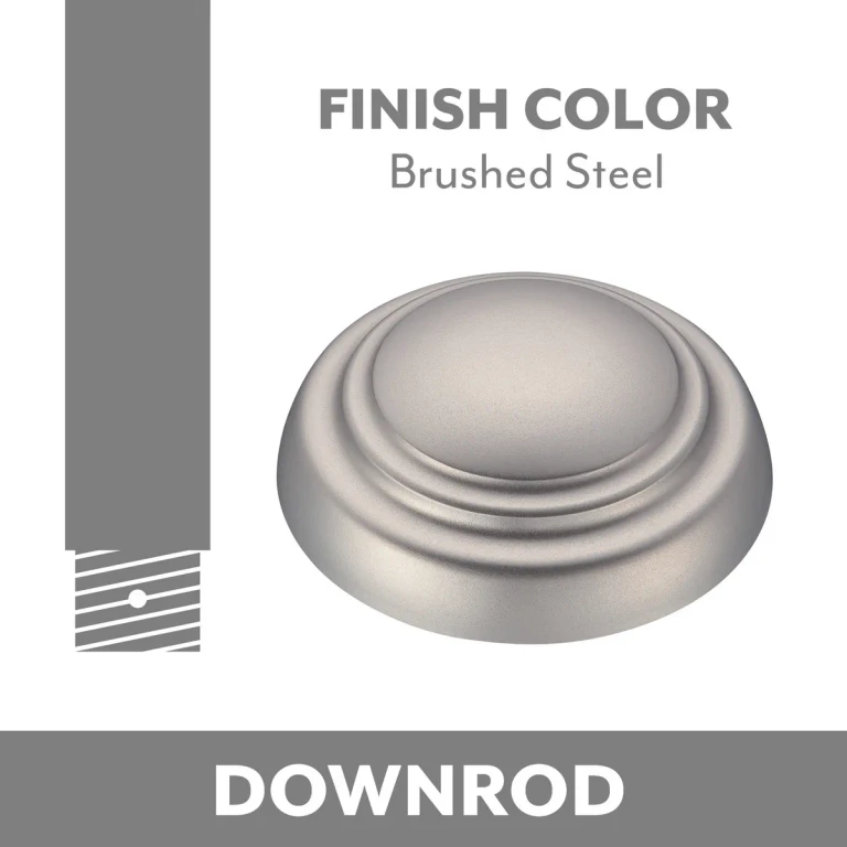 Minka-Aire 36" Ceiling Fan Downrod in Brushed Steel