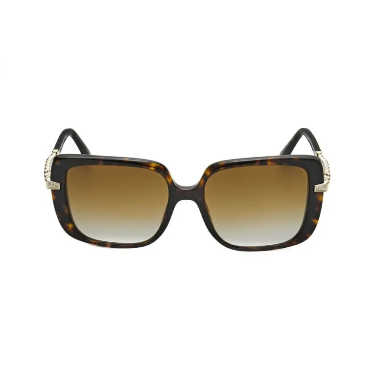 Bvlgari Ladies Black Rectangular Sunglasses 0BV8237B-5500E2-1