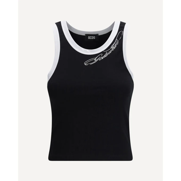 GCDS Cropped sleeveless Tank Top Female XS