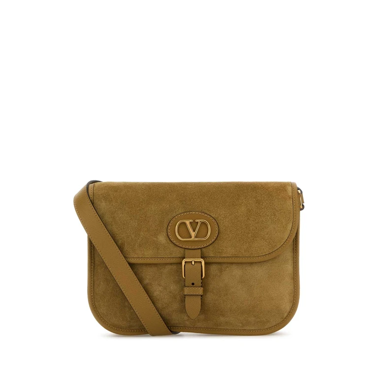 Valentino Garavani Beige Suede Antibes Crossbody Bag Havanabeige Cowhide - Bos Taurus Borse A Tracolla - Men