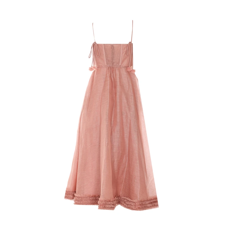 Zimmermann Luna Riffle Midi Dress