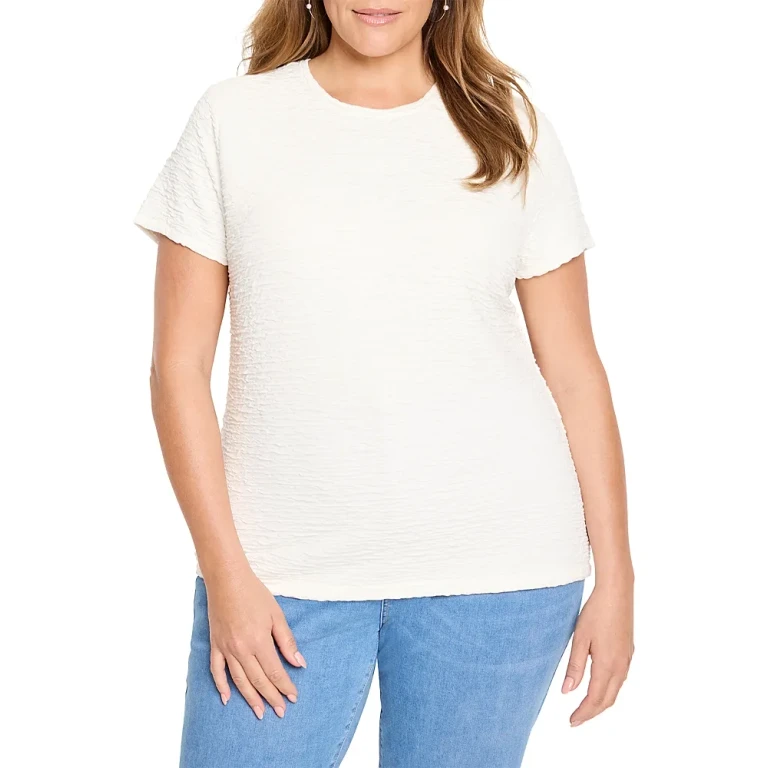 Nic+Zoe Plus Textured Tee