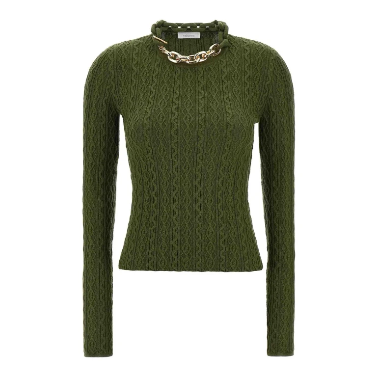Rabanne Pull Col Rond - Vert