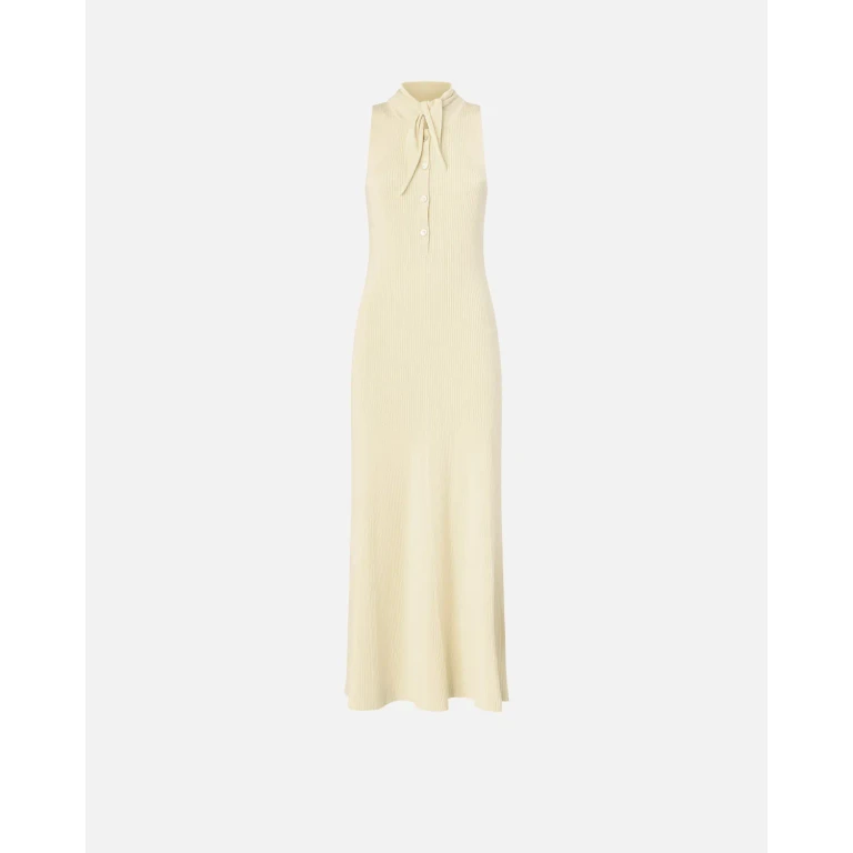 Pinko 롱 리브드 드레스 반다나 칼라