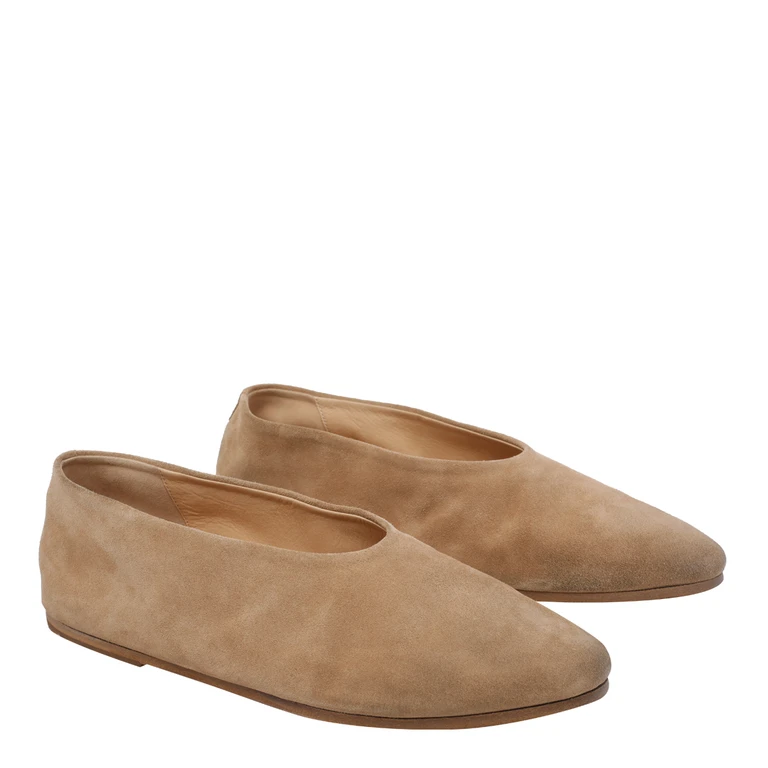 Marsell Flat shoes Beige Suede Leather/leather Sole - Women
