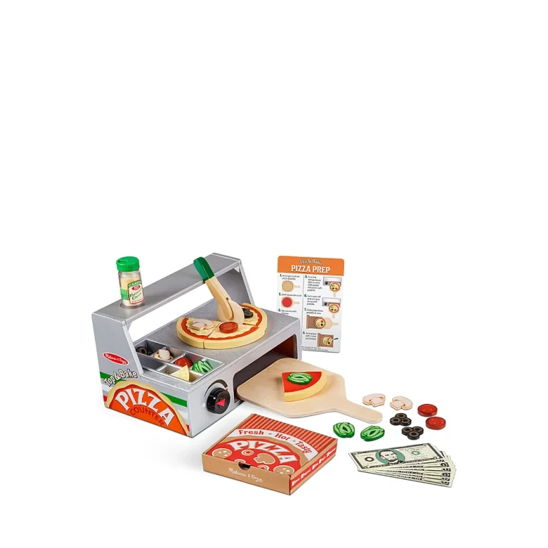 Melissa & Doug Top & Bake Pizza Counter Play Set - Ages 3+