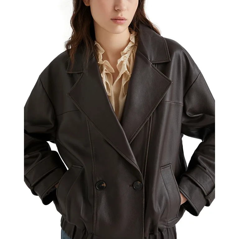 Marella Matras Brown Leather Jacket