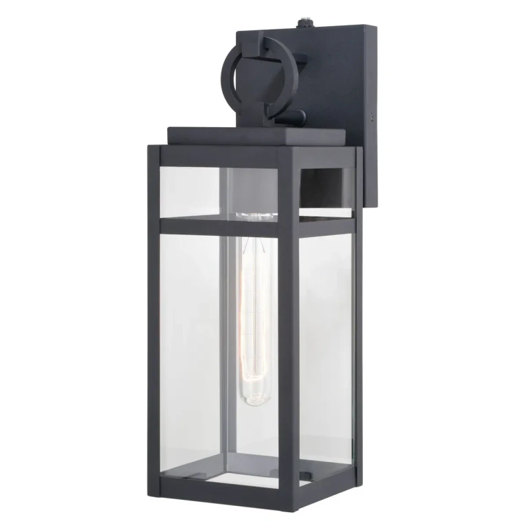 Textured Black Outdoor Wall Mount from the Hubbard Collection