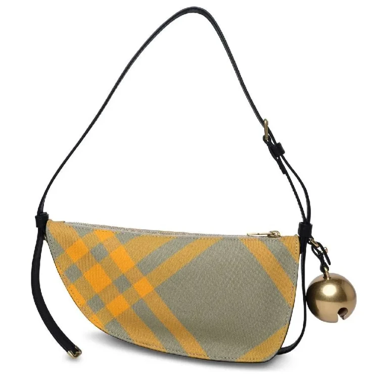 Burberry Shield Mini Check Sling Bag