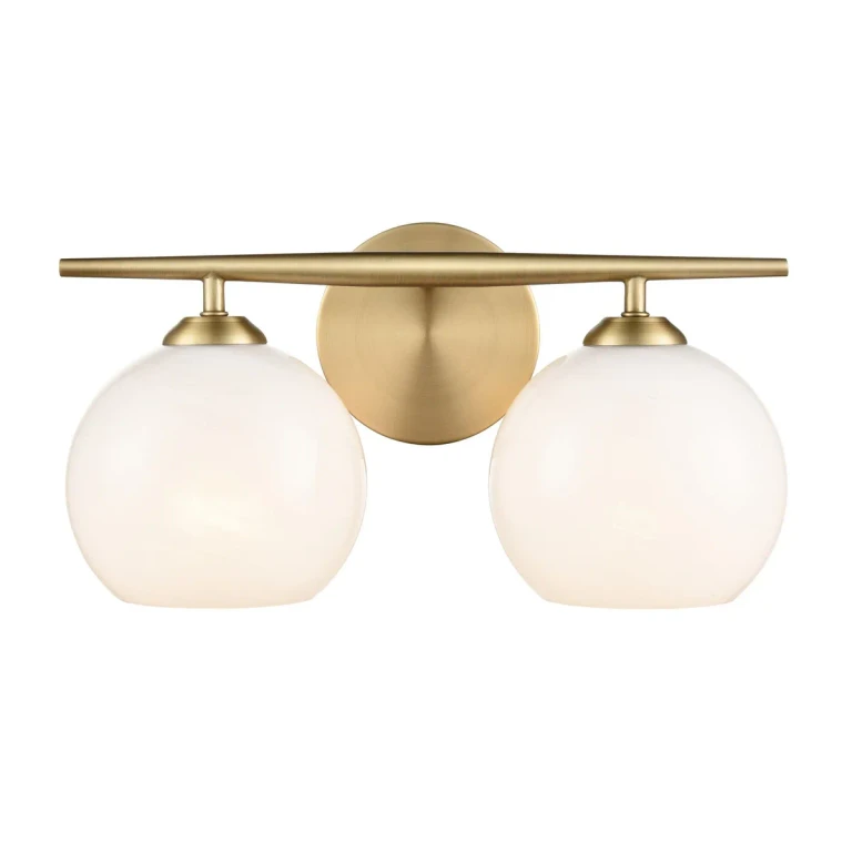 Vintage Brass Bathroom Vanity Light from the Kimorra Collection