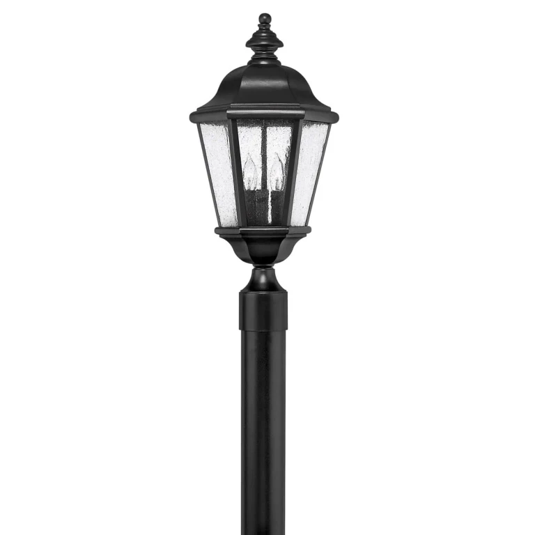 Black LED Post Top Pier Mount from the Edgewater Collection