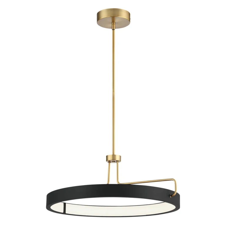 Antique Brass LED Pendant from the Pemberton Collection