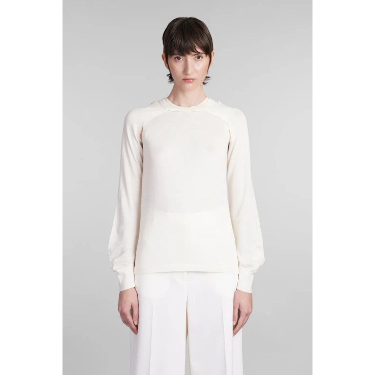 Helmut Lang Knitwear In Beige Wool