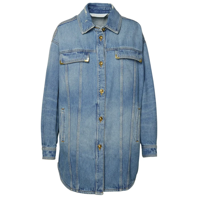 Palm Angels 水洗 Logo 牛仔衬衫夹克