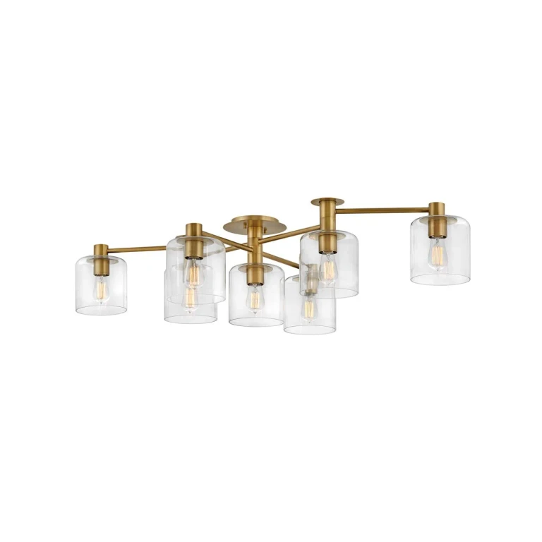 Heritage Brass LED Semi-Flush Mount from the Axel Collection