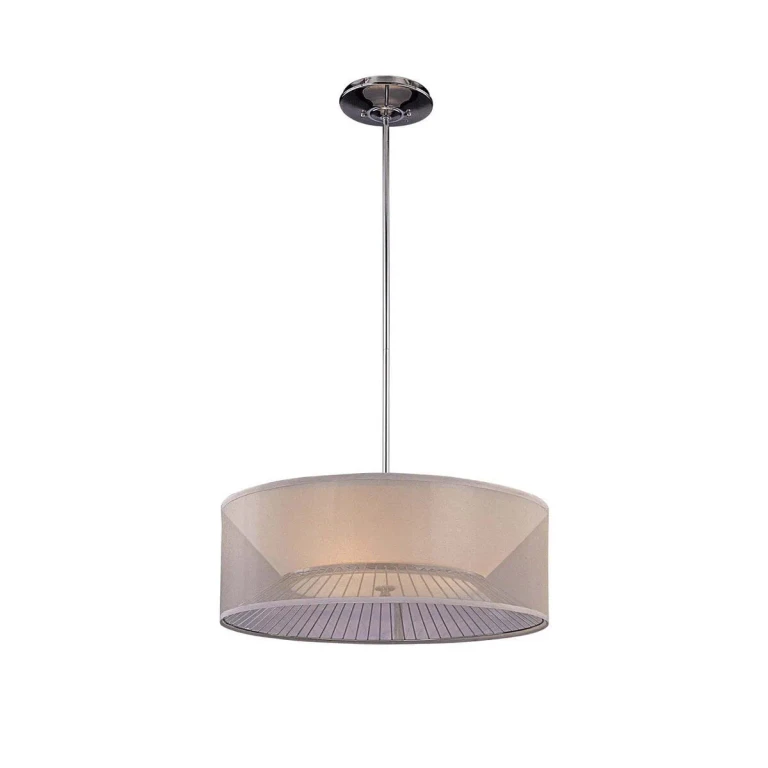 George Kovacs Bridge 3-Light 25" Pendant Light in Chrome