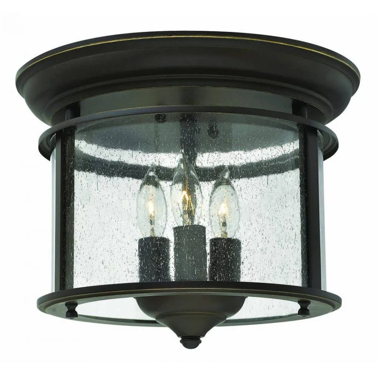 Olde Bronze LED Flush Mount from the Gentry Collection