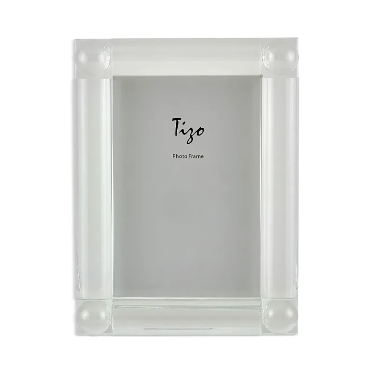 Tizo Crystal Glass Frame with Four Corner Balls, 4 x 6