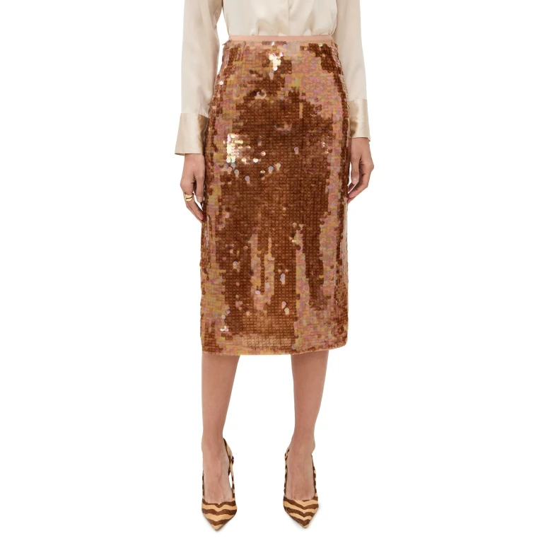 BAUM UND PFERDGARTEN Shania Sequin Skirt Grey Sequins 36