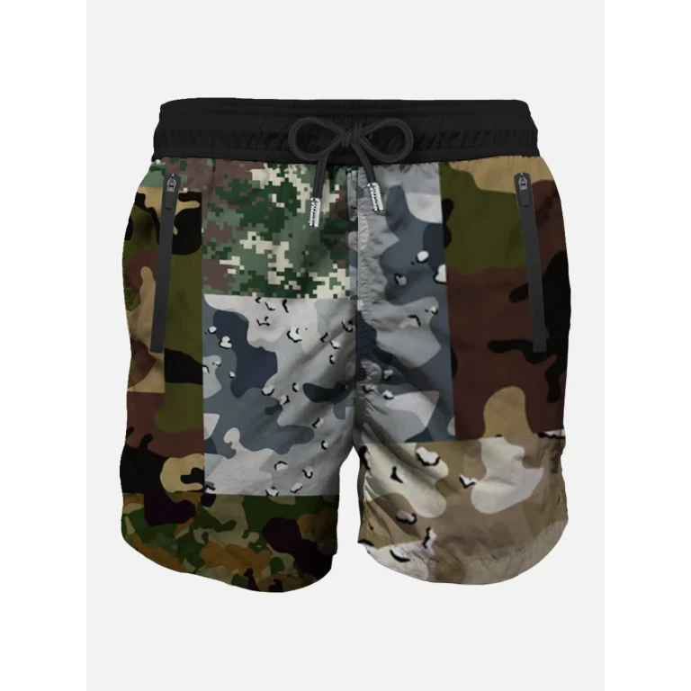 MC2 Saint Barth Lighting Submarine Camouflage Swim Shorts