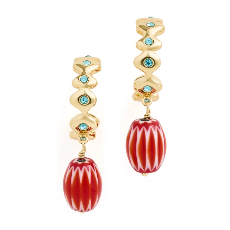 Mignonne Gavigan Miranda Hoops Gold Multi One Size