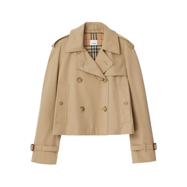 Veste trench courte en gabardine Burberry