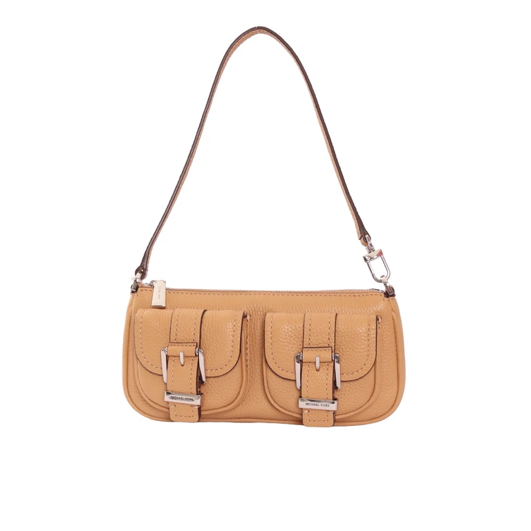 Michael Kors SM CONV POUCHETTE Beige Cow Leather Handbag - Women