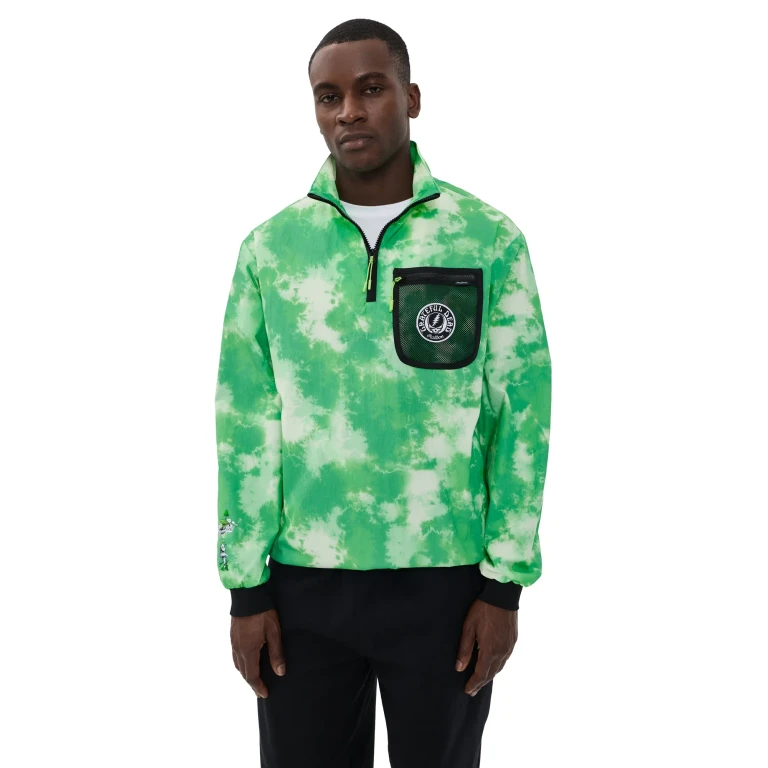 Malbon Malbon x Grateful Dead Cascade Windshirt Green Tie Dye M