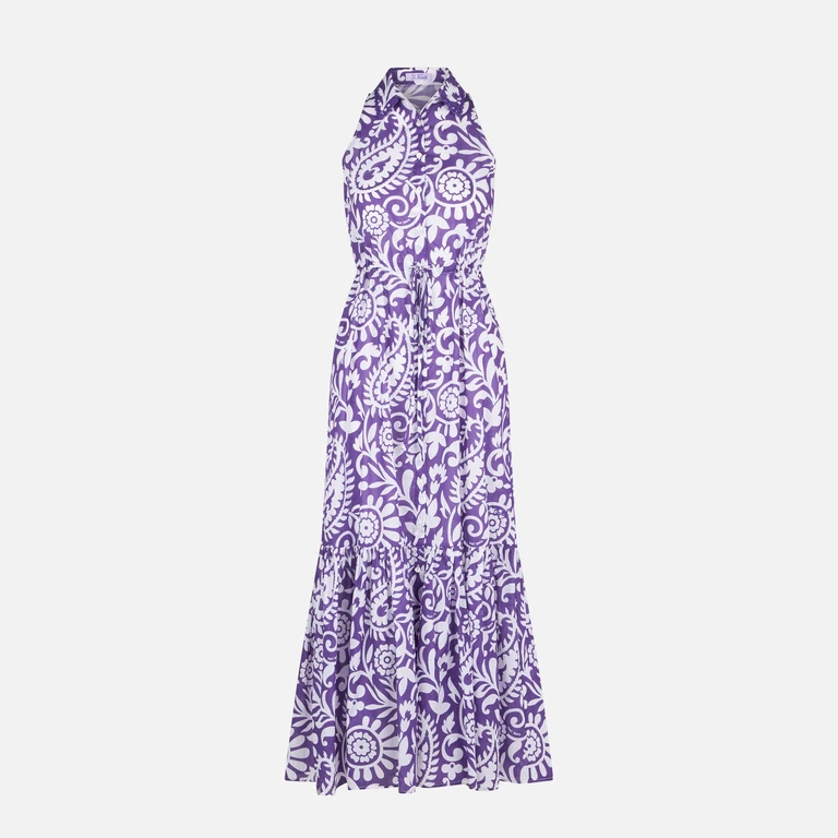 MC2 Saint Barth Woman Halterneck Dress With Paisley Print