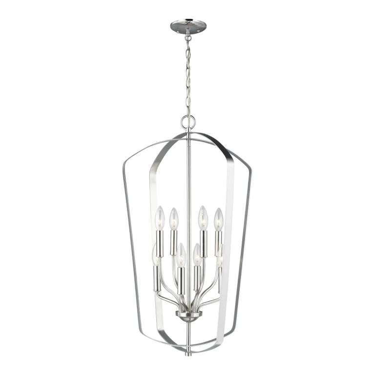 Romee 8-Light Foyer Light in Brushed Nickel