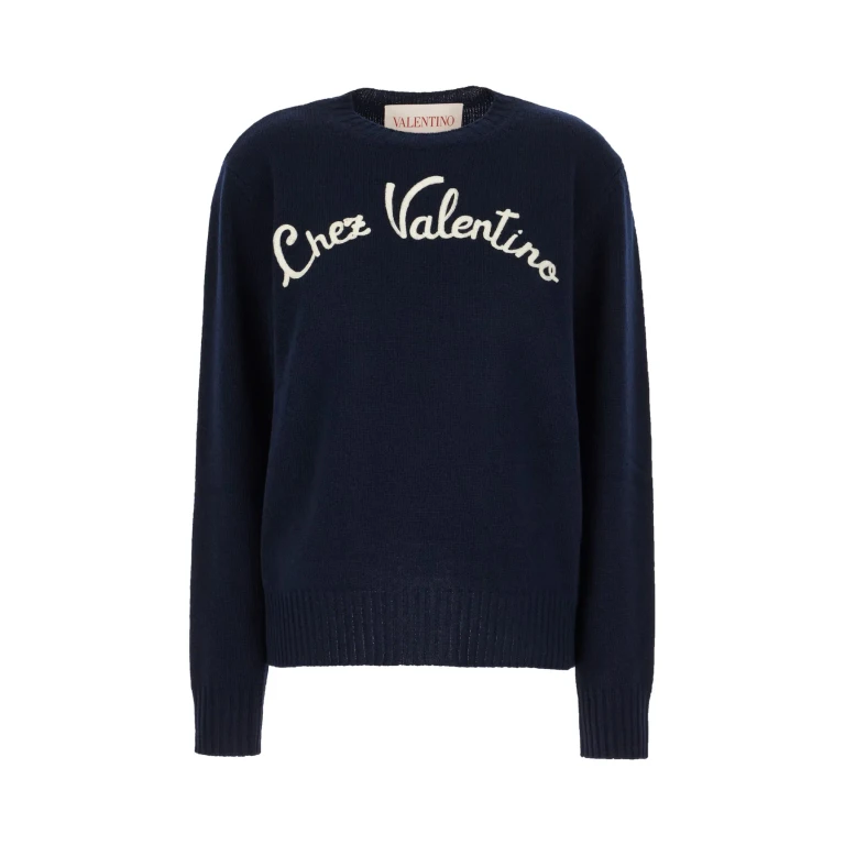 Valentino Garavani Midnight Blue Wool Sweater