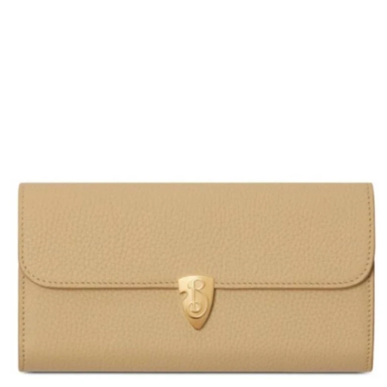 Burberry Sand B Shield Continental Wallet