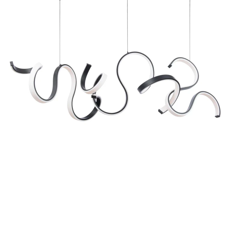 Black LED Chandelier from the Tempest Collection