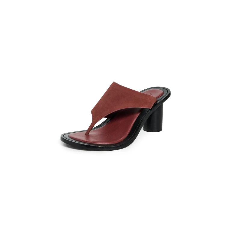 A. EMERY Hardie Heeled Sandals Brick Suede 40