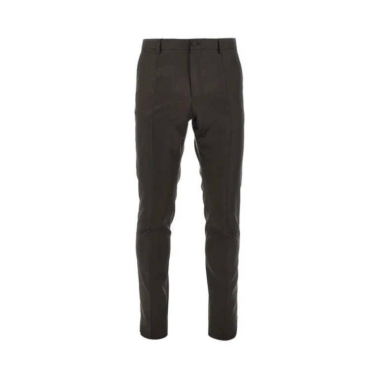 DOLCE & GABBANA Virgin wool twill tailored pants Man 50