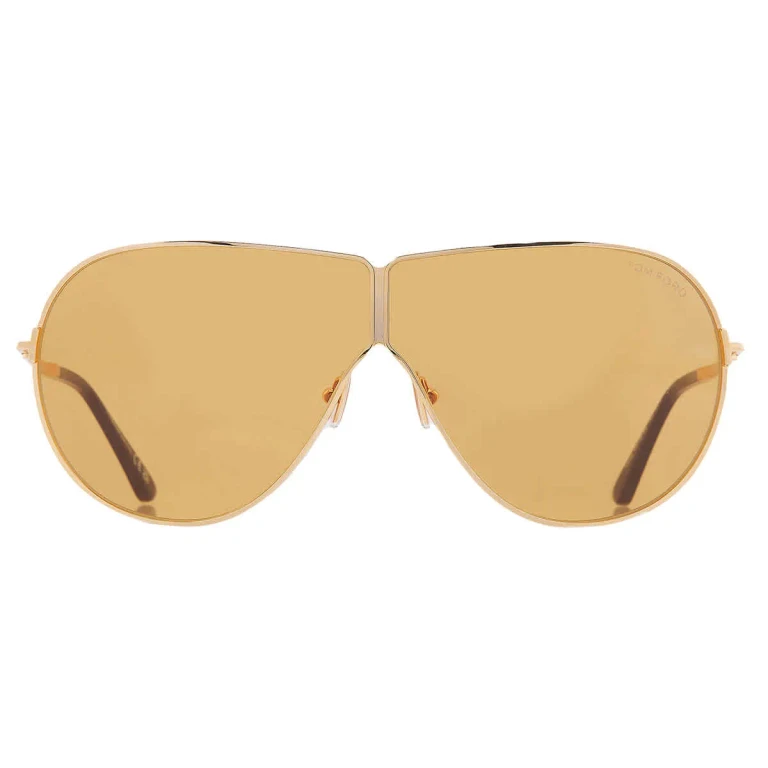 Tom Ford Keating Amber Pilot Unisex Sunglasses FT1158 30E 71