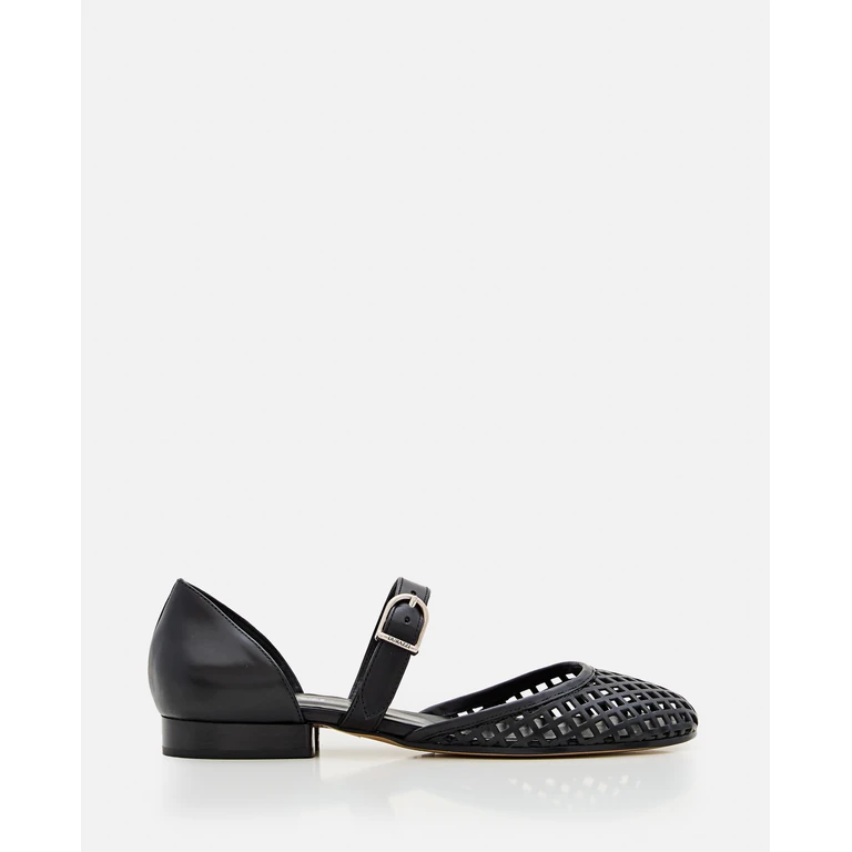 DURAZZI MILANO Flat shoes Black Leather - Women