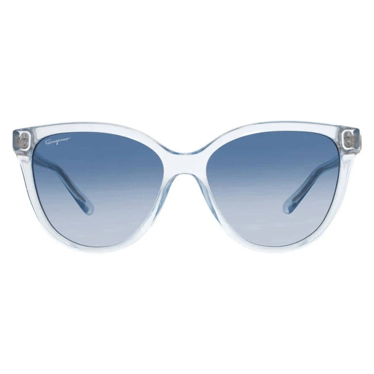 Ferragamo Blue Gradient Cat Eye Ladies Sunglasses SF1056S 456 57